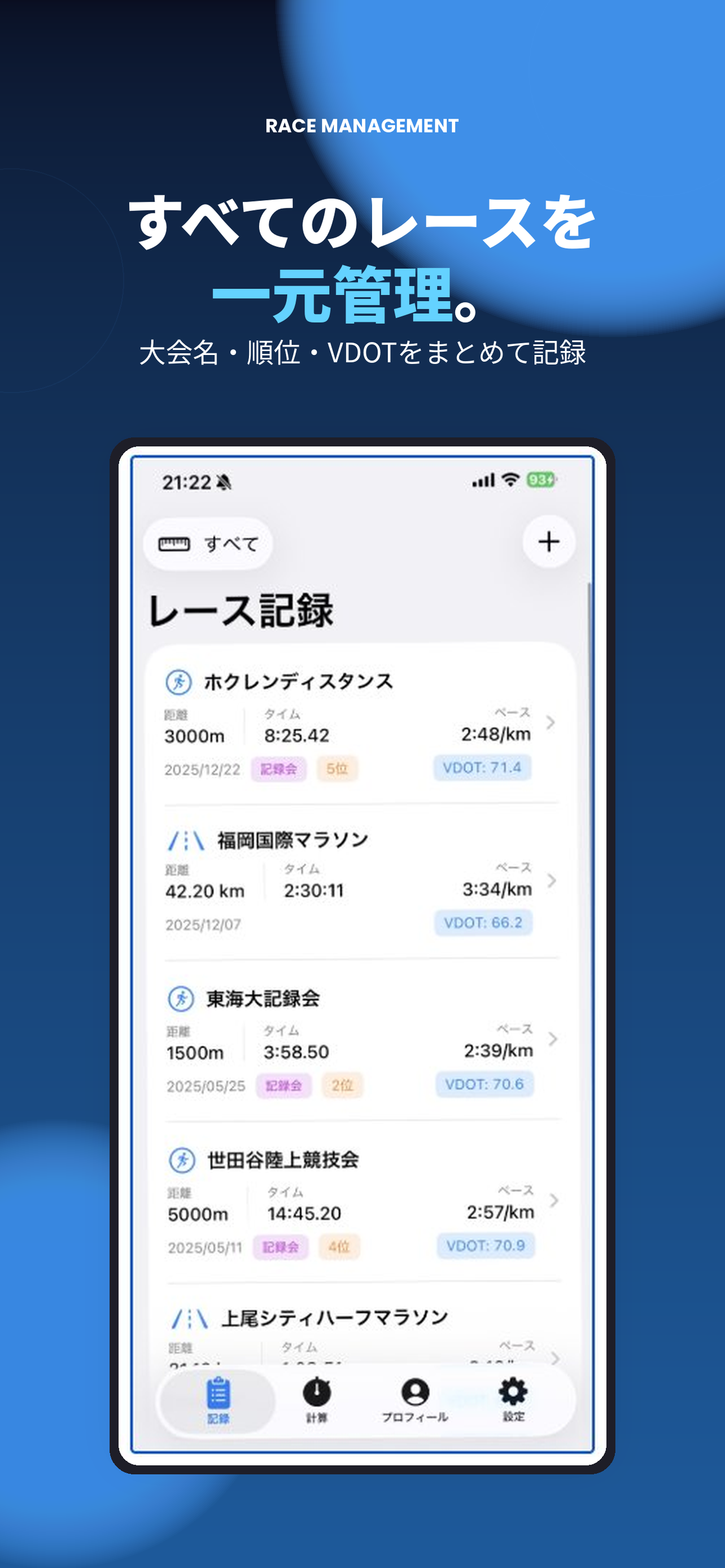 陸ログ レース記録管理